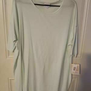LuLaRoe Light Green Oversized Short Sleeve T-Shirt